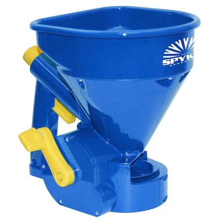 Spyker Spreaders 5 lbs Cap Broadcast Handheld Spreader, Crank/Ergonomic Trigger Handle HHS100